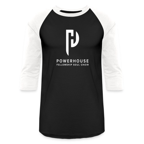 The Powerhouse Fellowship Soul Choir White Logo - Unisex Baseball T-Shirt