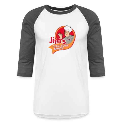Jim's Cole Slaw Shack - Unisex Baseball T-Shirt