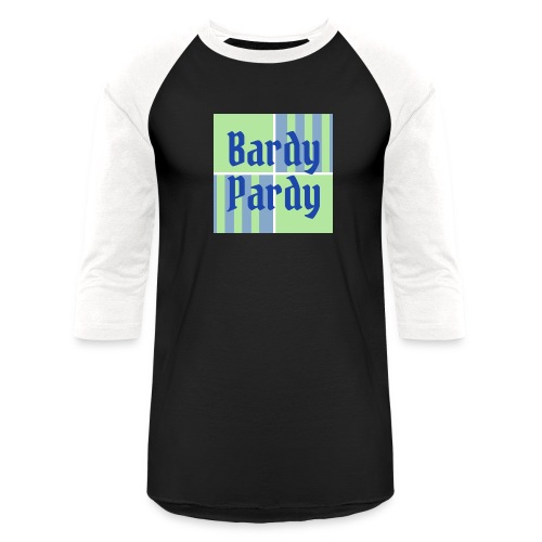 Bardy Pardy Standard Logo - Unisex Baseball T-Shirt