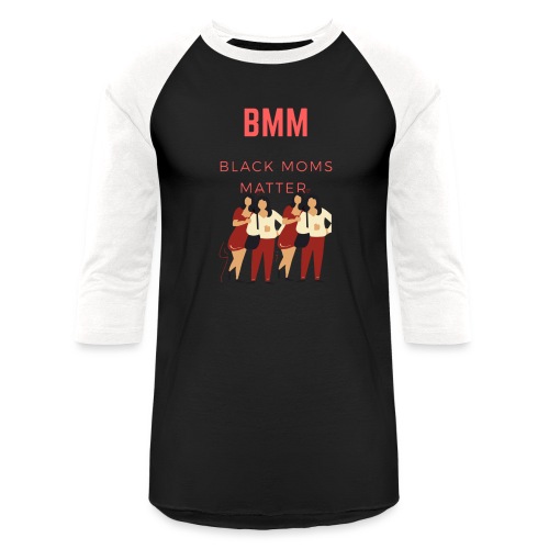 BMM wht bg - Unisex Baseball T-Shirt