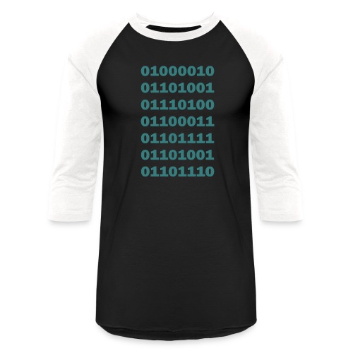 Binary Bitcoin - Unisex Baseball T-Shirt