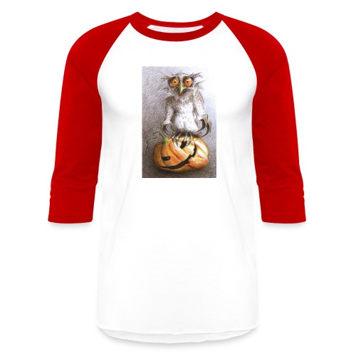 Vampire Owl - Unisex Baseball T-Shirt