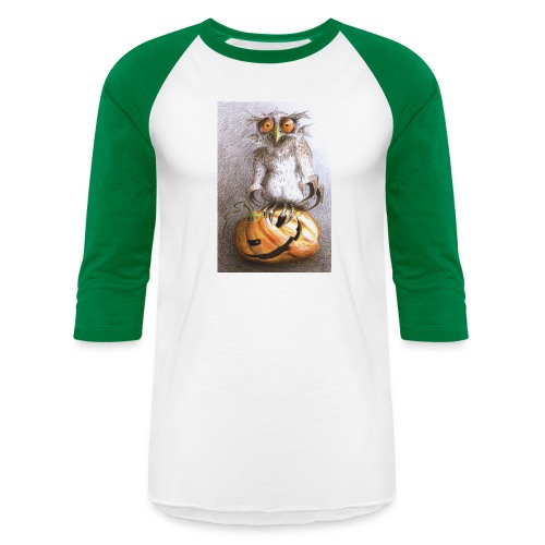 Vampire Owl - Unisex Baseball T-Shirt
