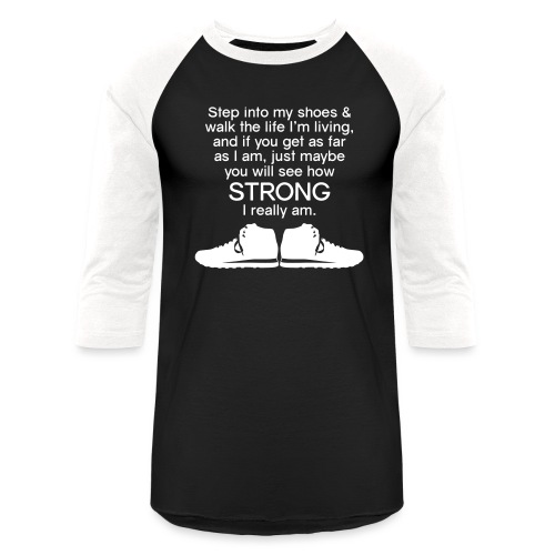 Step into My Shoes (tennis shoes) - Unisex Baseball T-Shirt