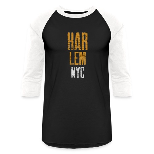 Harlem NYC Three Levels - Unisex Baseball T-Shirt