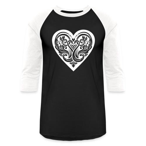 love birds heart - Unisex Baseball T-Shirt