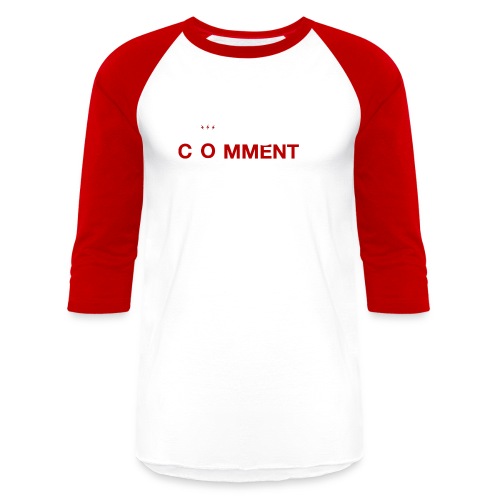 The Commentist Logo - Unisex Baseball T-Shirt
