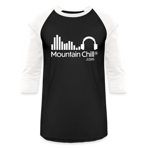 MountainChill Official - White Logo (2-sided) - Unisex Baseball T-Shirt