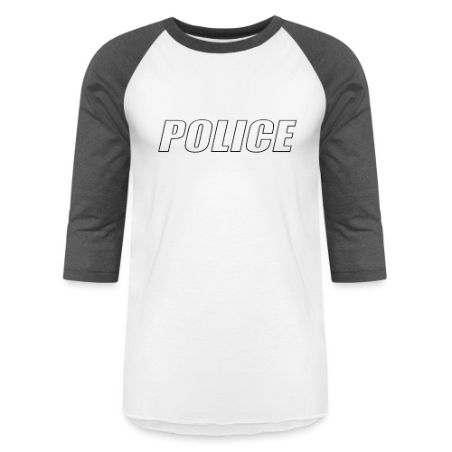 Police White - Unisex Baseball T-Shirt