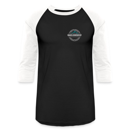 White front and back logo - Unisex Baseball T-Shirt