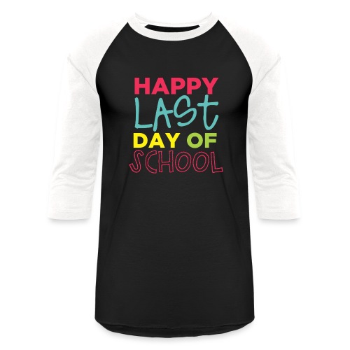 Happy Last Day Of School Peace Love Summer Break - Unisex Baseball T-Shirt