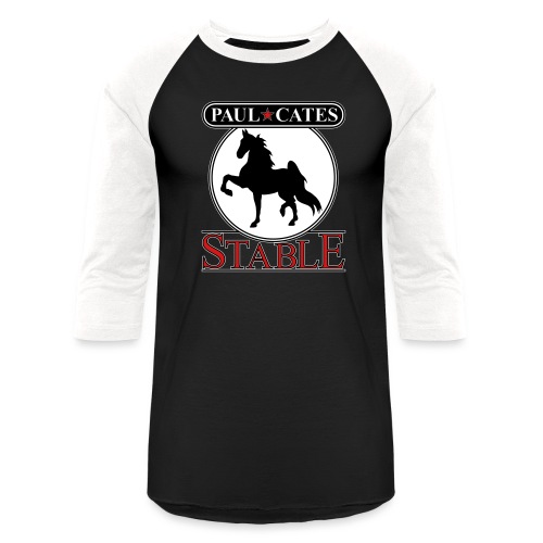 Paul Cates Stable dark shirt - Unisex Baseball T-Shirt