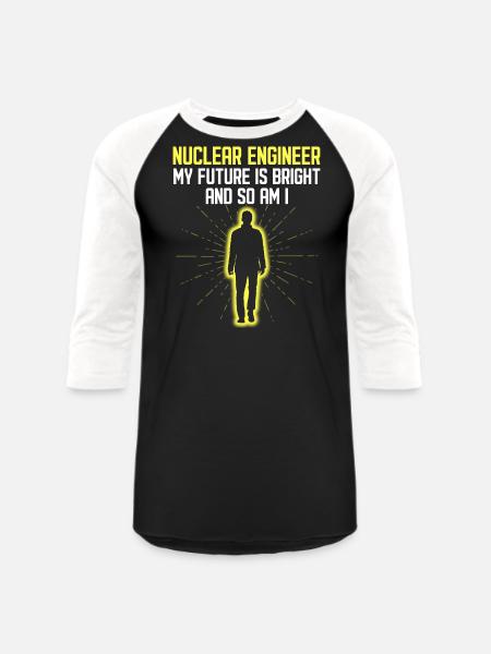 Nuclear Power Plant - Unisex Baseball T-Shirt - black/white