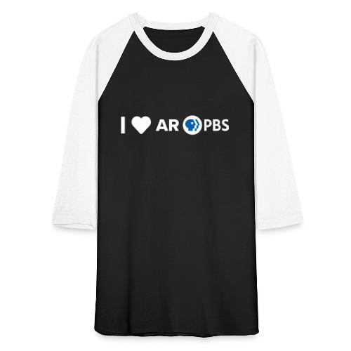 I Heart AR PBS White - Unisex Baseball T-Shirt