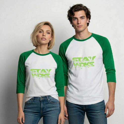 STAY WOKE - Unisex Baseball T-Shirt