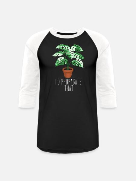 I'd Propagate That - Unisex Baseball T-Shirt - black/white
