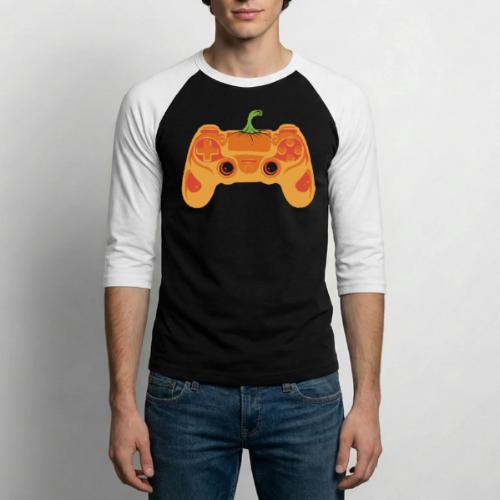 Pumpkin Spice Gaming Controller - Unisex Baseball T-Shirt