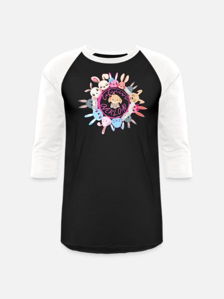 Cuteness Overload - Unisex Baseball T-Shirt - black/white