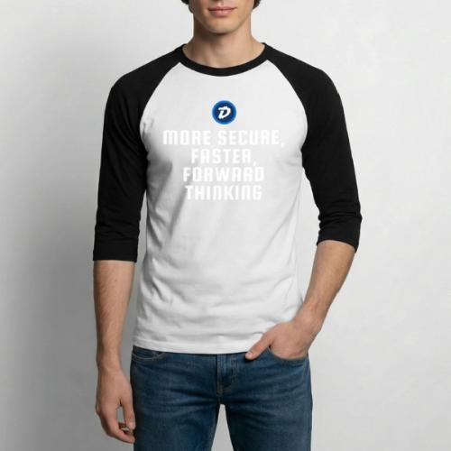Digibyte. More secure, faster, forward thinking - Unisex Baseball T-Shirt