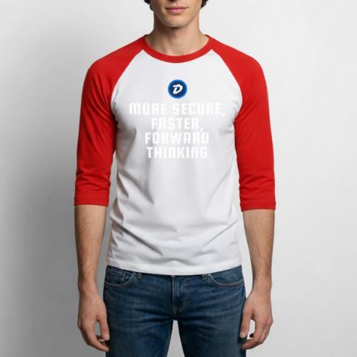 Digibyte. More secure, faster, forward thinking - Unisex Baseball T-Shirt