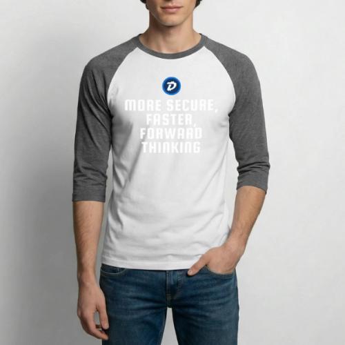 Digibyte. More secure, faster, forward thinking - Unisex Baseball T-Shirt