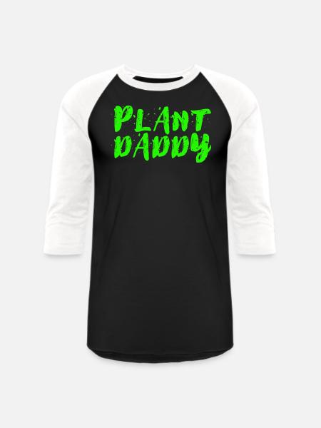 Plant Daddy - Unisex Baseball T-Shirt - black/white