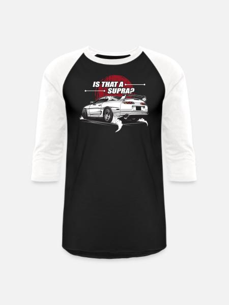 Toyota Supra 2jz - Unisex Baseball T-Shirt - black/white