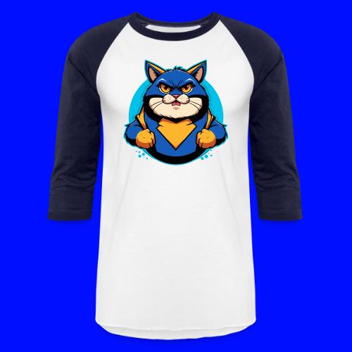 Superhero Cat - Unisex Baseball T-Shirt