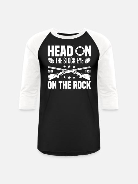 Trap shooting - Unisex Baseball T-Shirt - black/white