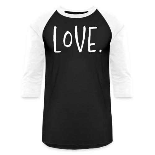 Smoon City_Love Thin White2 - Unisex Baseball T-Shirt