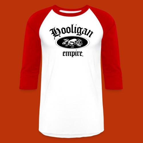 Hooligan Empire Lion Black - Unisex Baseball T-Shirt