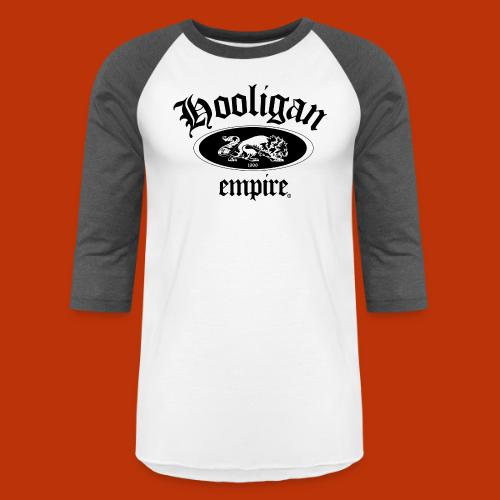Hooligan Empire Lion Black - Unisex Baseball T-Shirt