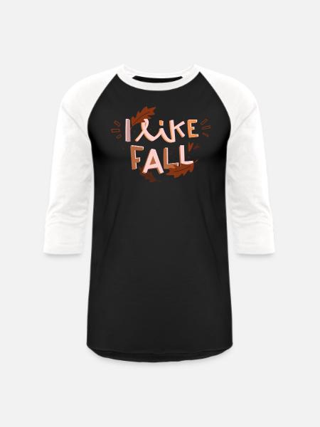 a fantastic fall - Unisex Baseball T-Shirt - black/white