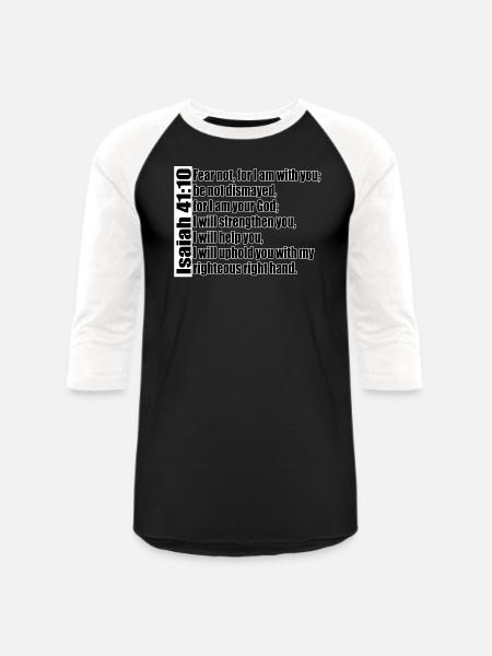 Fear Not - Unisex Baseball T-Shirt - black/white