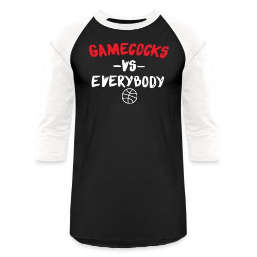Gamecock vs Everybody - Unisex Baseball T-Shirt