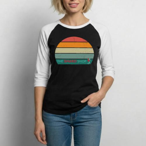 minimalist retro design - Unisex Baseball T-Shirt