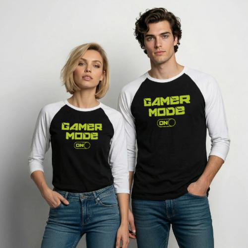 Gamer Mode: Activated! - Unisex Baseball T-Shirt