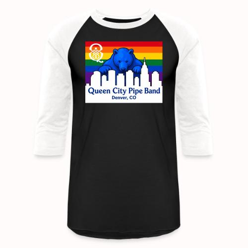 Big Blue Bear - Unisex Baseball T-Shirt