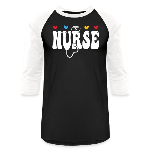 I love my friend who is a nurse on Valentine's Day - Unisex Baseball T-Shirt