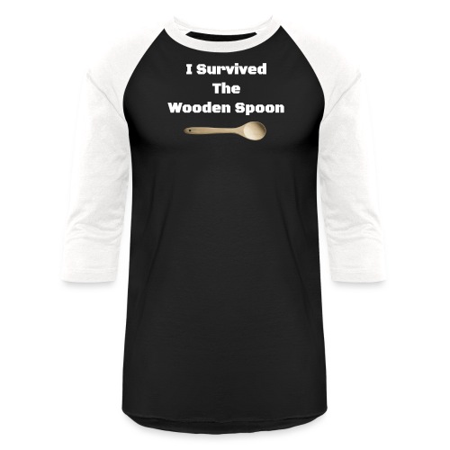 I Survived The Wooden Spoon - Funny Italian Gifts - Unisex Baseball T-Shirt