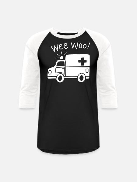 Paramedic Ambulance - Unisex Baseball T-Shirt - black/white