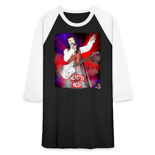 Monster Mosh Dracula Guitarist & Singer - Unisex Baseball T-Shirt