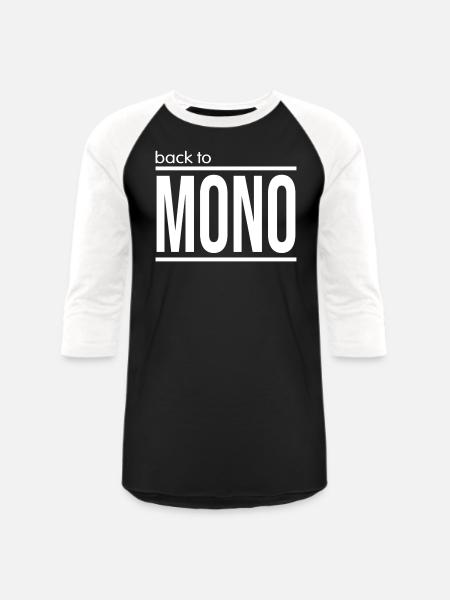 Back To Mono - Unisex Baseball T-Shirt - black/white