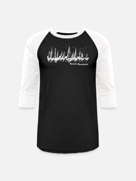 Nantucket, Massachusetts - Unisex Baseball T-Shirt - black/white