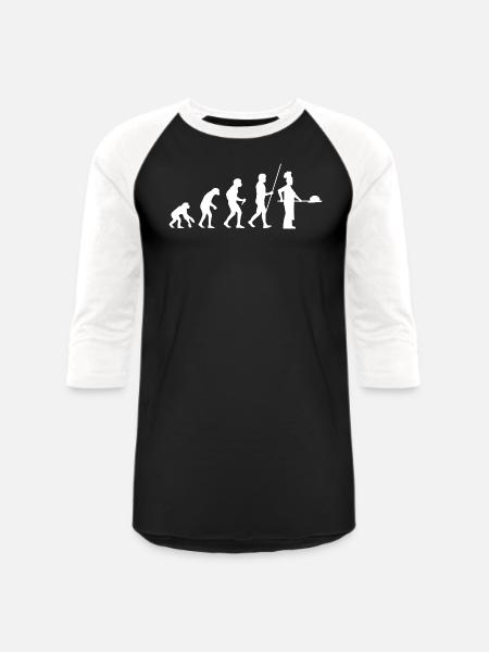 Baker Evolution - Unisex Baseball T-Shirt - black/white
