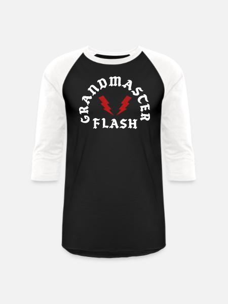 Grandmaster Flash - Unisex Baseball T-Shirt - black/white