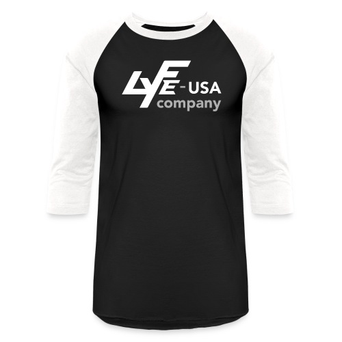 lyfeusa logo s5 darkbg png - Unisex Baseball T-Shirt