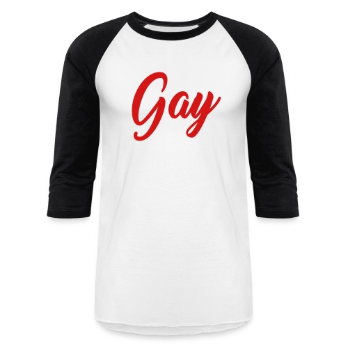 Proud Gay T-Shirt - Unisex Baseball T-Shirt