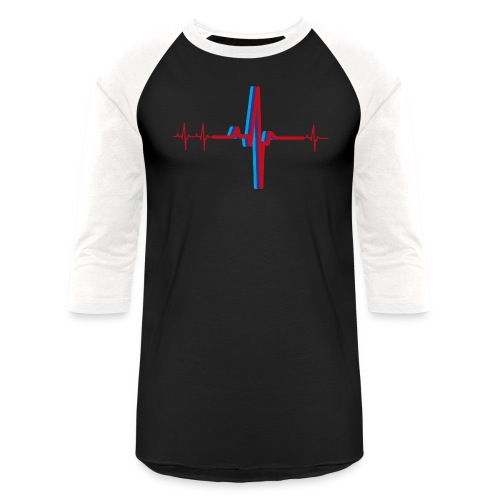 Motorsport Heartbeat - Unisex Baseball T-Shirt