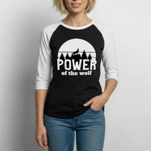 Power Of The Wolf - Unisex Baseball T-Shirt